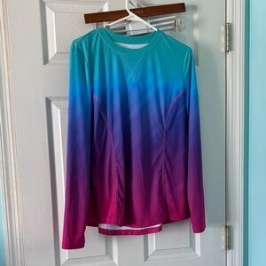 Gradient Long Sleeve Women's Top
